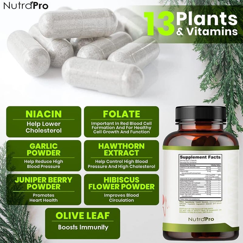 NutraPro Heart Health Blood Pressure Support Supplement  Support Blood Pressure  Healthy Circularity Naturally with Hawthorn Berry  HibiscusVitamins Pills for Healthy Hypertension BP  Healthy Heart - Image 5