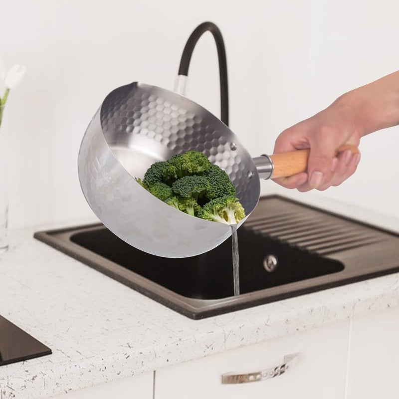 VBM NonStick Cooking Pot Small Milk ScratchResistant Insulated Handle Cooking Noodle Soup Pot for Home Use Camping Teahouse 22cm - Image 5