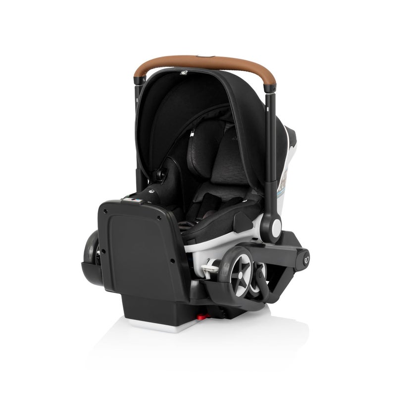 evenflo Evenflo Gold Shyft DualRide with Carryall Storage Infant Car Seat and Stroller Combo Onyx Black