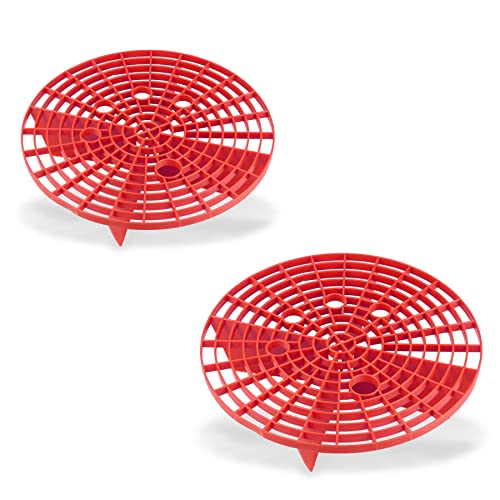 amiss دلو غسيل السيارات أميس 2 عبوة، أداة غسيل السيارات ومجموعات التفاصيل، أداة دلو لمنع الخدوش، ملحقات داخلية وخارجية للسيارة، تناسب 10.2 بوصة - أحمر - Image 1