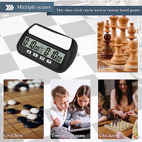 QINFIEY Digital Chess Clock for Board Games - Professional Timer With Bonus Delay Count Down Up Function - Batteries Included - Image 5