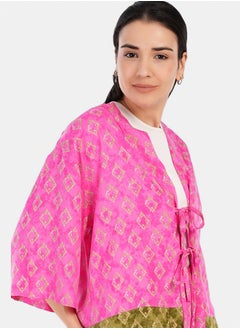Carina Vibrant Printed Lounge Kimono  - Image 4