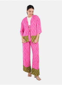 Carina Vibrant Printed Lounge Kimono  - Image 5
