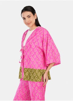 Carina Vibrant Printed Lounge Kimono  - Image 2