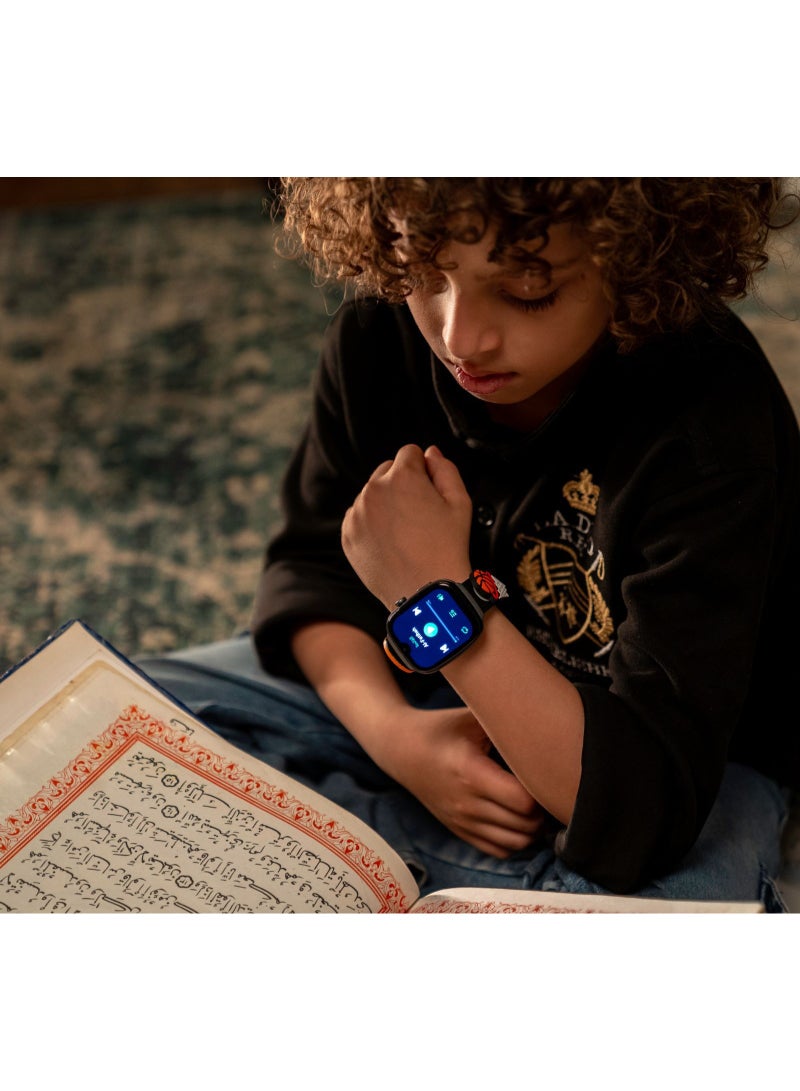 A.Man K2 Smart-watch | Quran Player, Digital Tasbih, GPS, Phone Call, Prayer Times, QIBLA App - Image 2