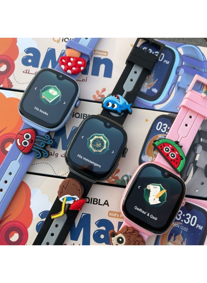 A.Man K2 Smart-watch | Quran Player, Digital Tasbih, GPS, Phone Call, Prayer Times, QIBLA App - Image 5