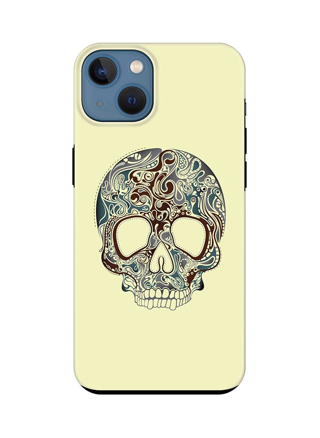 Stylizedd - Tough Pro Series Case for Apple iPhone 14 Plus Case Dual Layer hybrid PC & TPU Customized Mobile Cover Shield with inner TPU protection Matte Finish - Skully Tattoo - Image 1