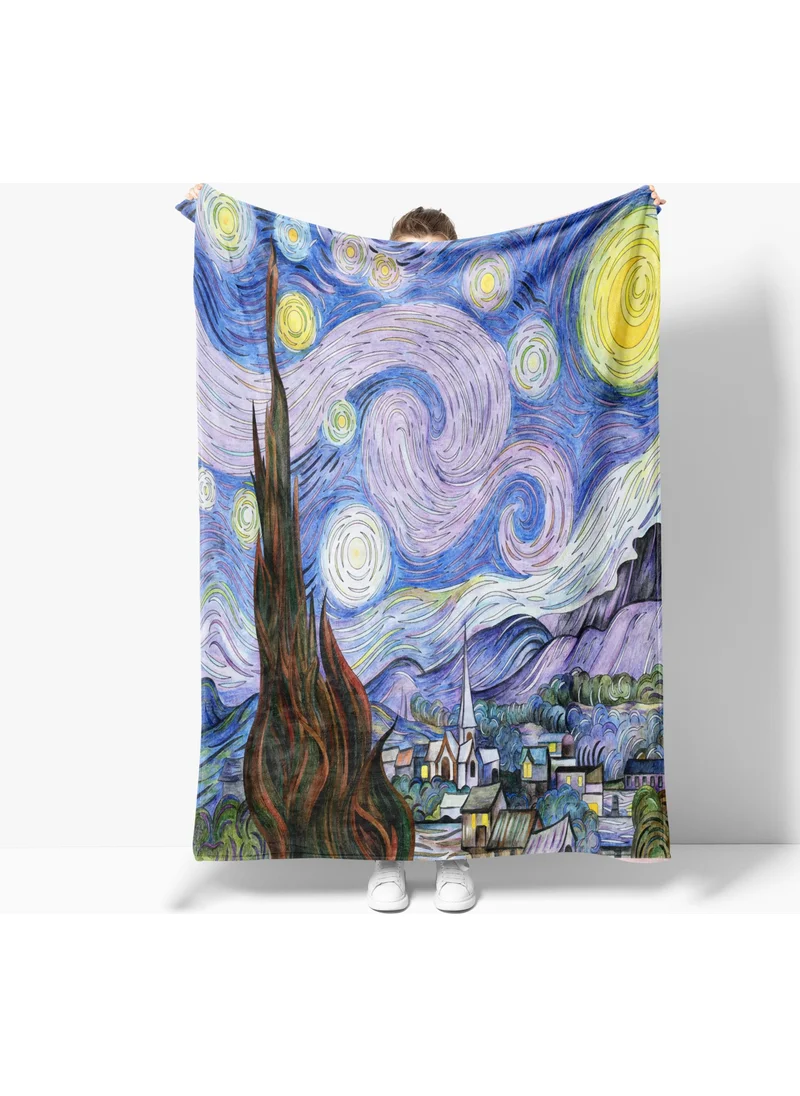 Eray Home Erays Home Erayshome Starry Night Patterned Printed Polar TV Blanket