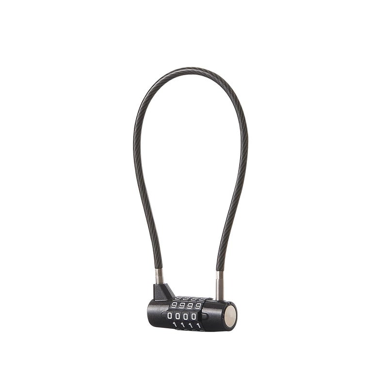 EASTDEER Combination Lock Cable Lock with 4 Digits Cabinet Lock 5.5" Twist Length 5.5" Durable Cable Ideal for lockers, Gym, Fence, Toolbox, case, hasp Storage and Outdoor (11" Cable Length) - Image 1