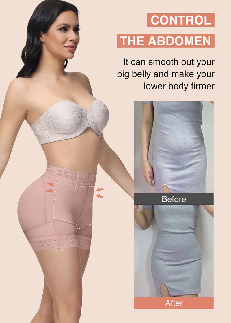 SHAPSHE Shapewear for Women Tummy Control Lower Tummy Control Shapewear Shorts Strapless Butt Lift Underwear for Women Seamless Tummy and Butt Lifter Shapewear Middle Waist Body Shaper - Image 4