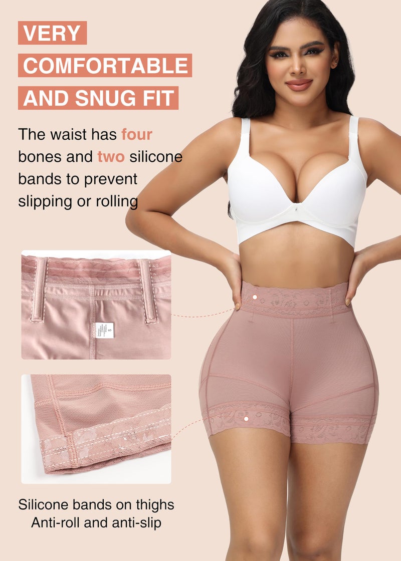 SHAPSHE Shapewear for Women Tummy Control Lower Tummy Control Shapewear Shorts Strapless Butt Lift Underwear for Women Seamless Tummy and Butt Lifter Shapewear Middle Waist Body Shaper - Image 5