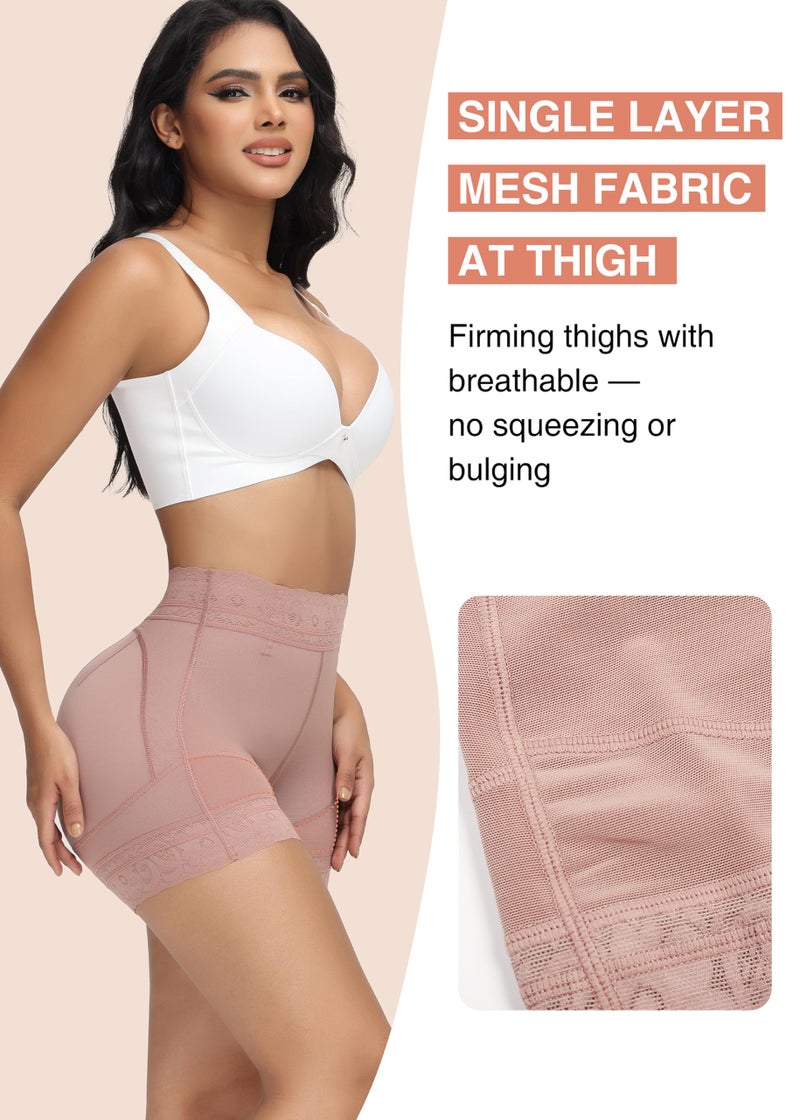 SHAPSHE Shapewear for Women Tummy Control Lower Tummy Control Shapewear Shorts Strapless Butt Lift Underwear for Women Seamless Tummy and Butt Lifter Shapewear Middle Waist Body Shaper - Image 2