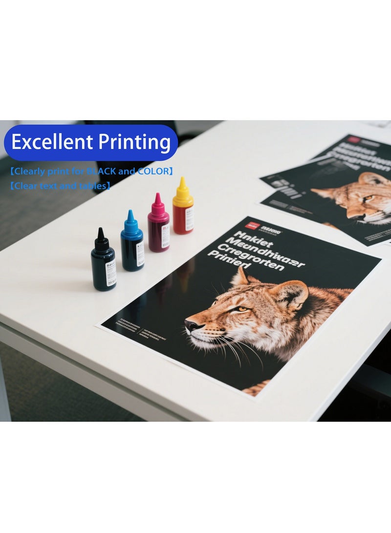 664 Ink Compatible with 664 Refill Ink Bottles Work with  ET-2650 ET-2500 ET-2550 ET-2600 ET-4500 ET-14000 L100 L110 L120 L200 L210 L300 L350 L355 L550 L555 Printer, 4 Pack  - Image 3