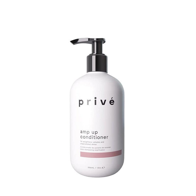 Priv Amp Up Volumizing Conditioner for Fine Hair  Sulfate Free Hair Conditioner for Men  Women  Vegan  ColorSafe Formula with Bamboo Green Tea  Acai  Provides Weightless Moisture 12 oz