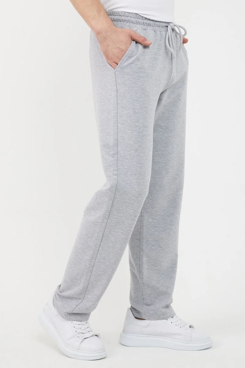 mmetalic Gray Men's Straight Leg Relaxed Cut Sweatpants