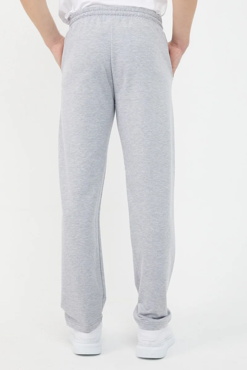 mmetalic Gray Men's Straight Leg Relaxed Cut Sweatpants