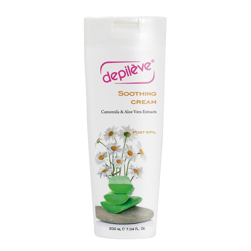 Depileve Soothing Cream  Post Wax Lotion  Enriched with Aloe Vera Chamomile and Zinc Oxide  for All Skin Types  Skin Calming Aftercare  MakeupLike Coverage Cream  7 oz