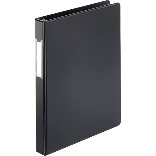 Business Source, BSN28559, Basic Round Ring Binder w/Label Holder, 1 / Each, Black - Image 1