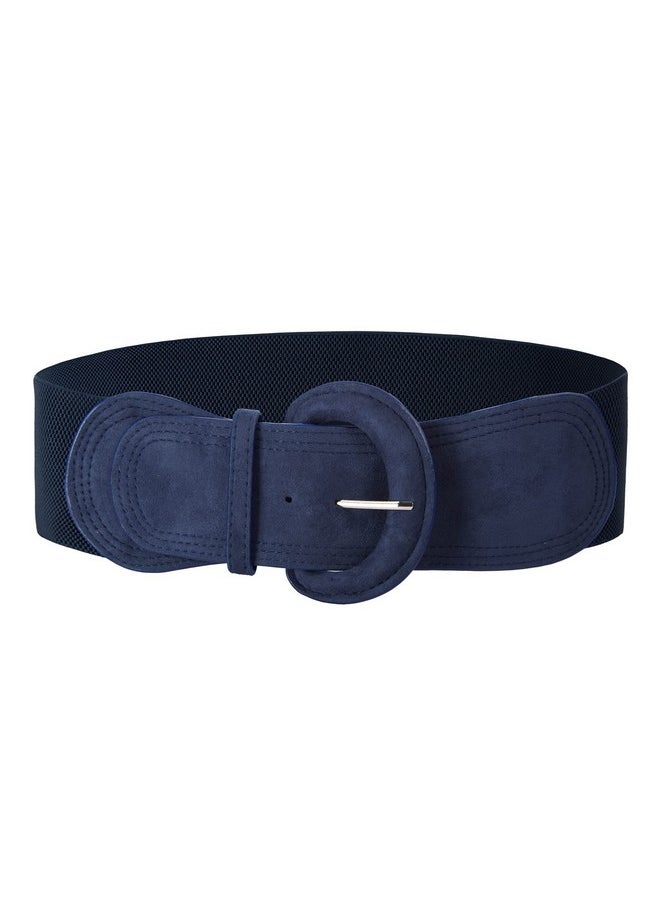 Women Wide Elastic Waist Belts Stretchy Suede Dress Belt Ladies Cinch Waistband Navy L - pzsku/Z4C1E57FE26BEB52B9CC6Z/45/_/1718271788/aba1aa73-f280-46d7-9d3d-7e44dabbce28