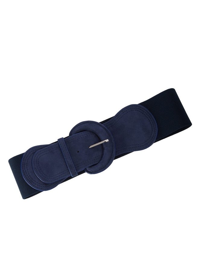 Women Wide Elastic Waist Belts Stretchy Suede Dress Belt Ladies Cinch Waistband Navy L - pzsku/Z4C1E57FE26BEB52B9CC6Z/45/_/1718271791/ffa7b49c-df8e-4670-8c93-c1f730c45c5a