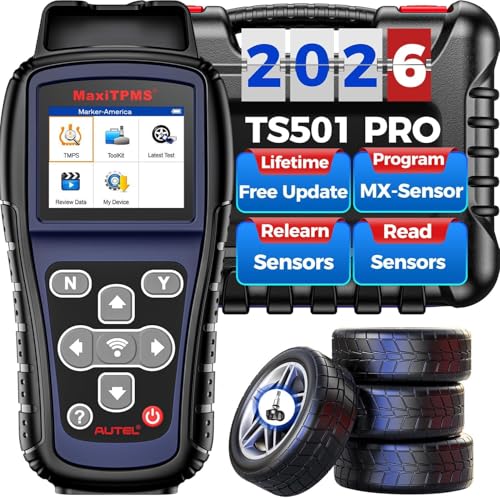 Autel MaxiTPMS TS501 PRO TPMS Programming Tool Same as TS508 2026 TPMS Relearn Tool Newer of TS501 TS408S Activate Relearn 99 Sensors Program Autel MXSensors 315433MHz TPMS ResetDiagnosis - Image 1