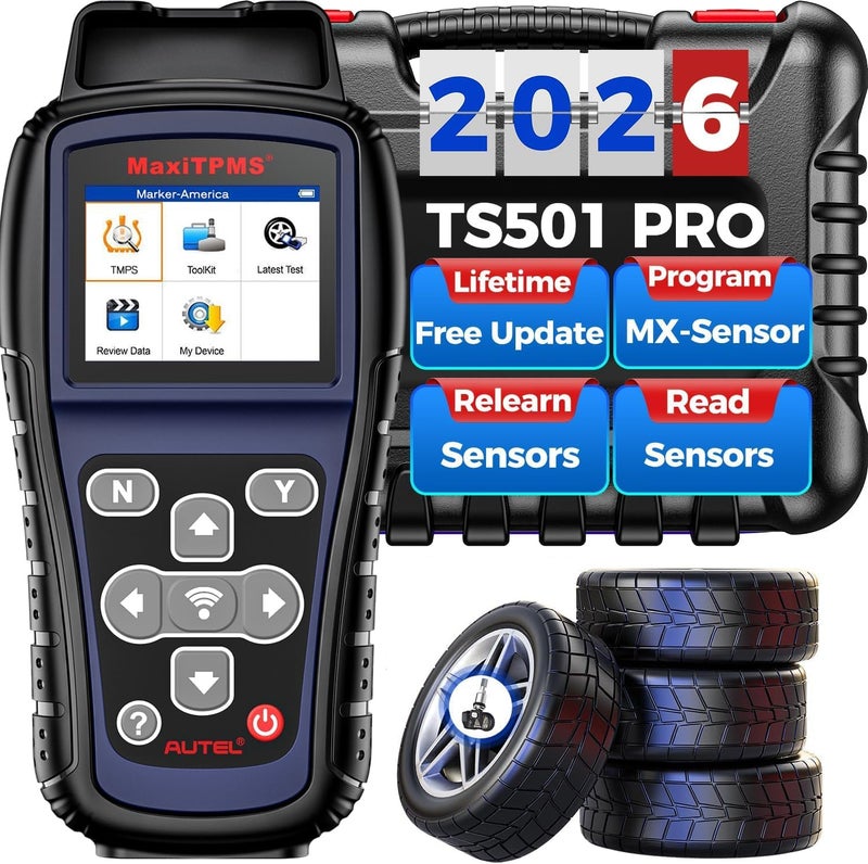 Autel MaxiTPMS TS501 PRO TPMS Programming Tool Same as TS508 2026 TPMS Relearn Tool Newer of TS501 TS408S Activate Relearn 99 Sensors Program Autel MXSensors 315433MHz TPMS ResetDiagnosis - Image 3