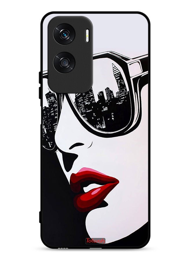 Tolwak Honor X50i 5G Protective Case Cover Girl Face Abstract Art  - Image 1