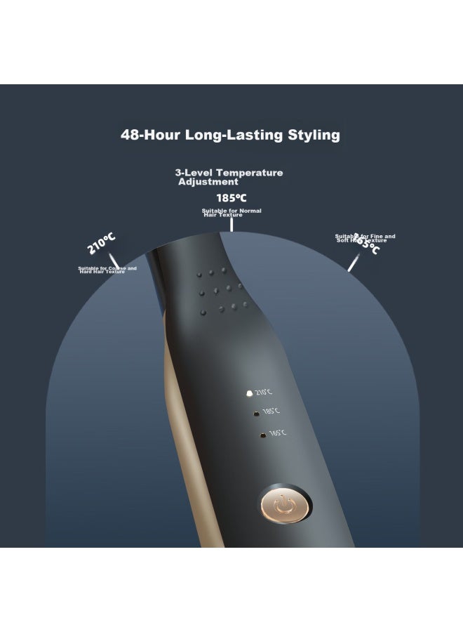 Riwa Corn Silk Hair Straightener For Men, Hair Volumizing Tool, Hair Straightening Foil, Hair Root Negative Ion Corn Silk Volumizing Straightener, Curling Iron Straightener Rb-8235 - Image 2