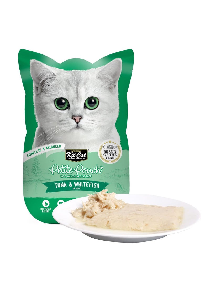 Kit Cat Petite Pouch 70g – Tuna & Whitefish (1 Box -24pcs) - Image 2