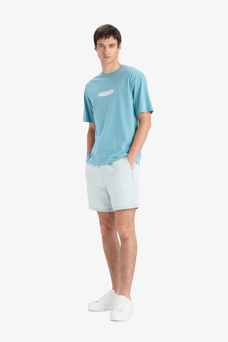DeFacto Man Relax Fit Jean Jean Bermuda  - Image 2