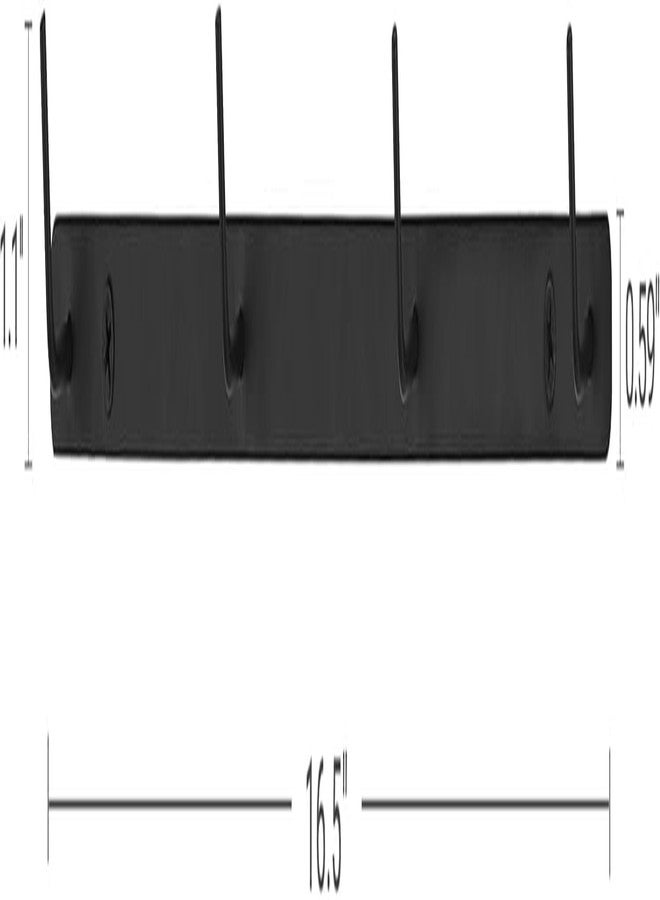 داهي رف أكواب قهوة معدني من داهي، يُثبت على الحائط بثمانية خطافات، طقم من قطعتين، رف عرض أكواب، حامل أكواب، تخزين للمطبخ، غرفة الطعام، ركن القهوة، أسود - Image 5