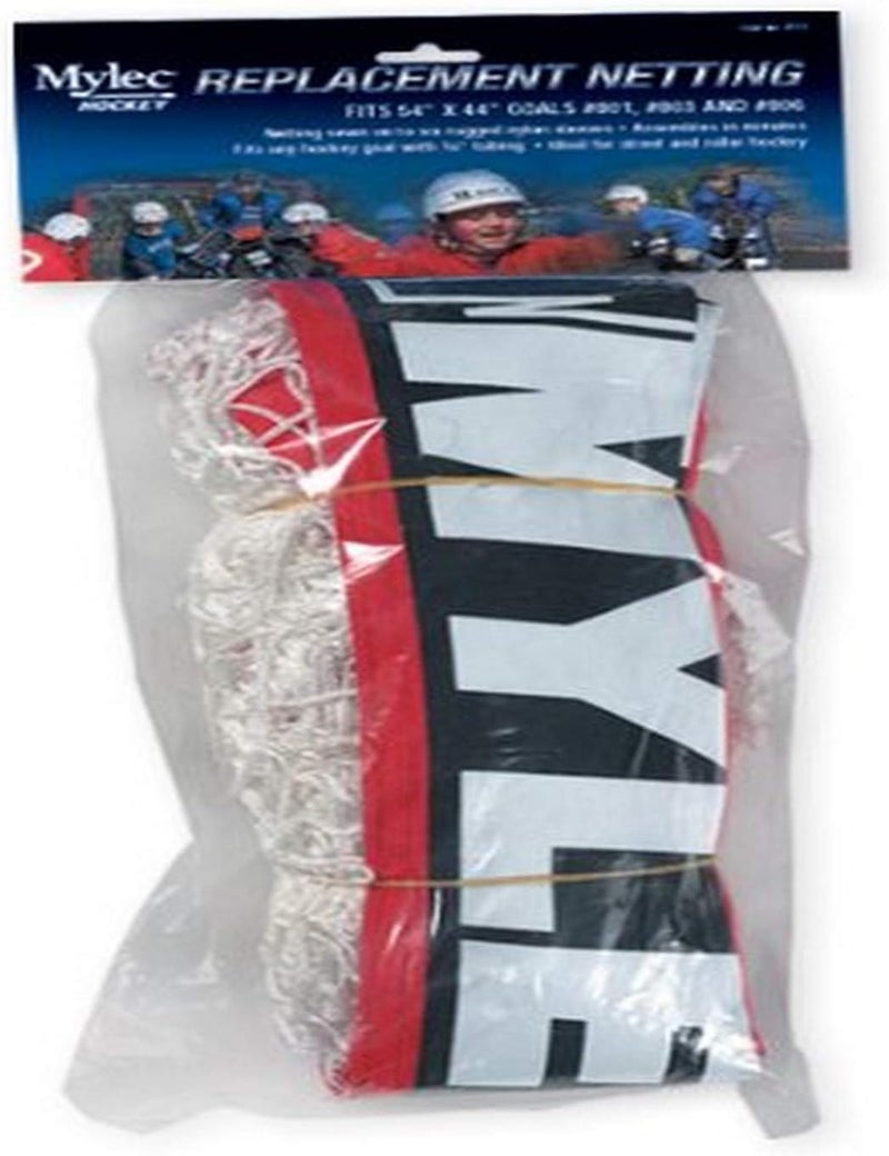 Indoor Hockey Net, Street Hockey Net Replacement, Durable, Lightweight & Portable, Easy to Assemble & Disassemble, Machine Wash, High-Grade Material Netting (Red/White)