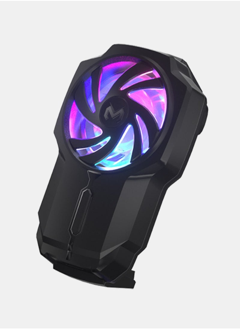 Memo FL05 Universal Mobile Phone Radiator Rechargeable Wind Adjustment with RGB Backlight PUBG Mobile Game Cooling Fan Gamepad Gaming Cooler  - Image 1