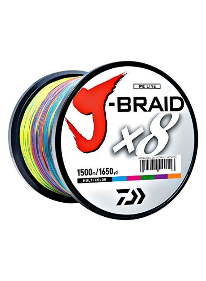 Daiwa J-BRAIDX8, Filler Spool, Multi-Color, Mono Dia.= 6lb. - Image 2