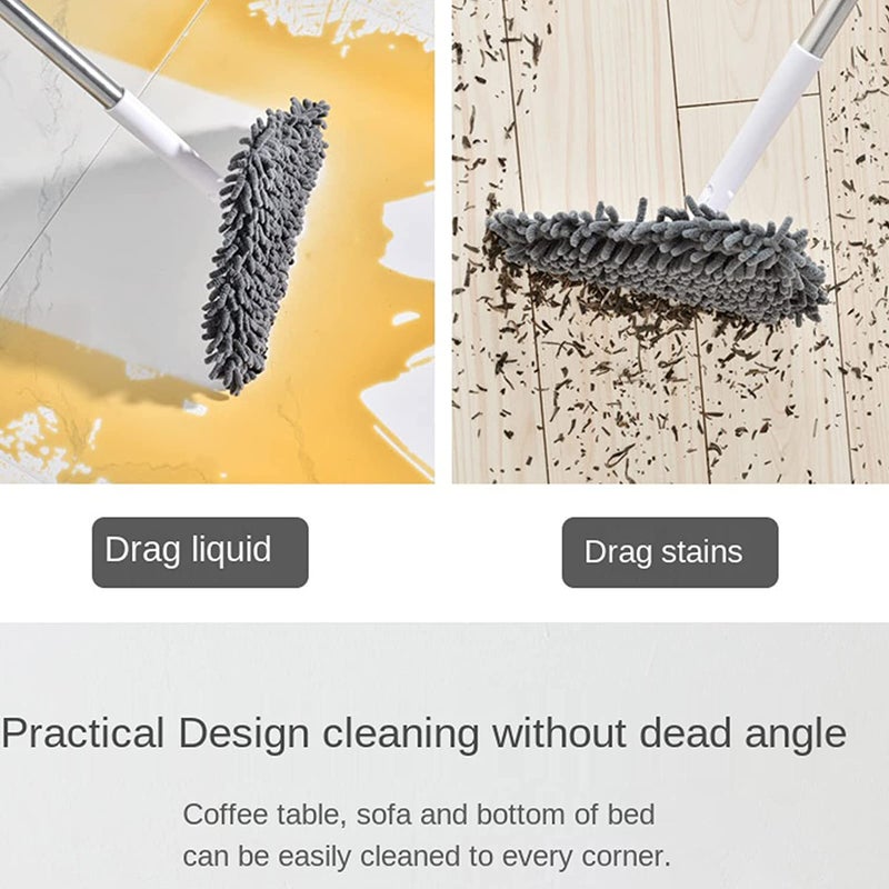 Deoxys Triangle Cleaning Mop Retractable Ceiling Dust Cleaner 360 Degree Rotatable and Adjustable Mop Suitable for Bathroom Glass Wall and Floor - Image 4