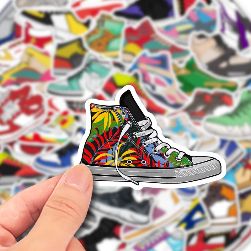 Adniac Sneakers Stickers Vinyl Skateboard 50Pcs Cool no Repeat Notebook Guitar Trolley case Waterproof car Graffiti Stickers The Teen Boys and Girls - Image 3