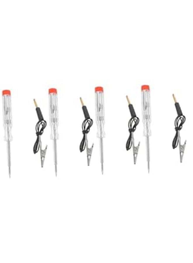 4pcs Automotive Voltage Tester with LED Display One Hand Compact Design for Car Battery Maintenance - Image 1
