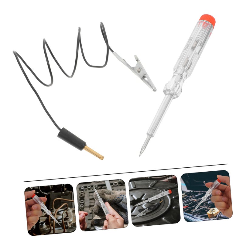 4pcs Automotive Voltage Tester with LED Display One Hand Compact Design for Car Battery Maintenance - Image 3