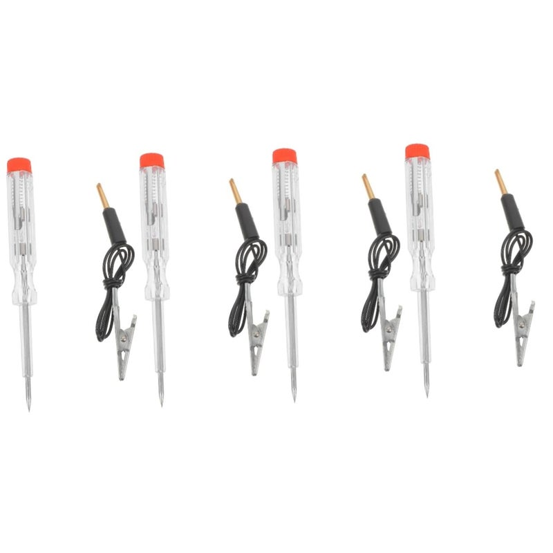 4pcs Automotive Voltage Tester with LED Display One Hand Compact Design for Car Battery Maintenance - Image 2