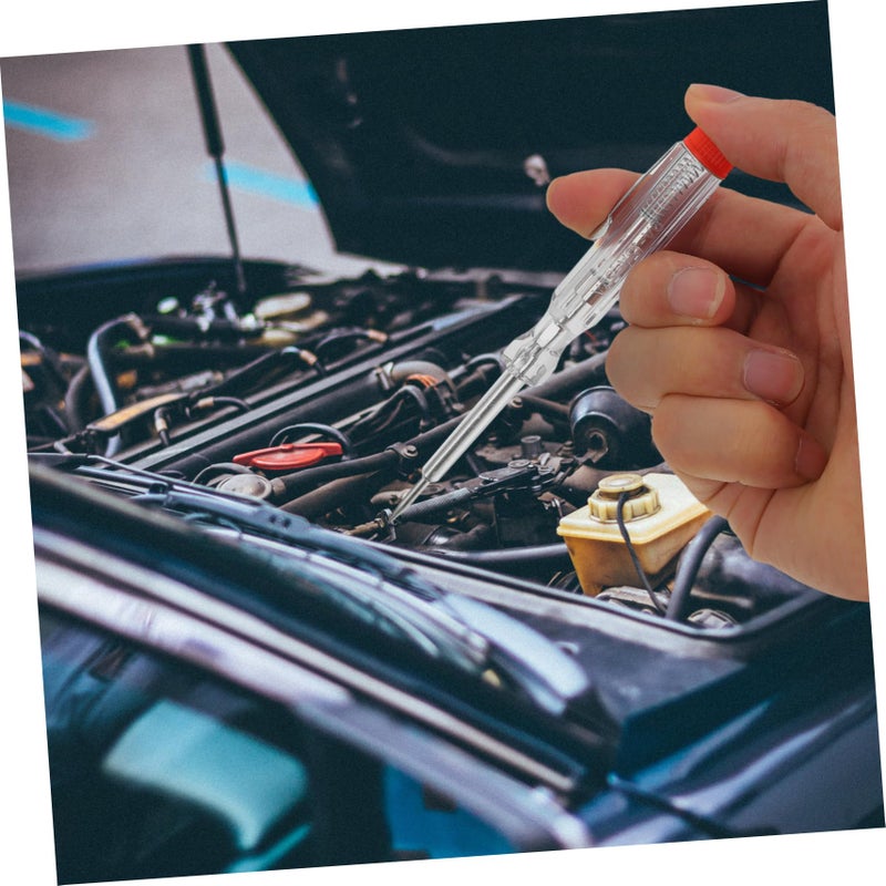 4pcs Automotive Voltage Tester with LED Display One Hand Compact Design for Car Battery Maintenance - Image 5