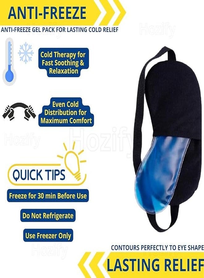 RUDSAA Eye Mask Cooling Gel for Dark Circles, Pain Relief, Redness – Reusable Ice Gel Eye Pads for Men & Women | Sleep Eye Mask for Night, Pain Relief, Stress Relief – (Pack of 1) - Image 5