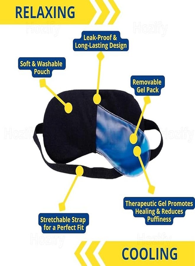 RUDSAA Eye Mask Cooling Gel for Dark Circles, Pain Relief, Redness – Reusable Ice Gel Eye Pads for Men & Women | Sleep Eye Mask for Night, Pain Relief, Stress Relief – (Pack of 1) - Image 4