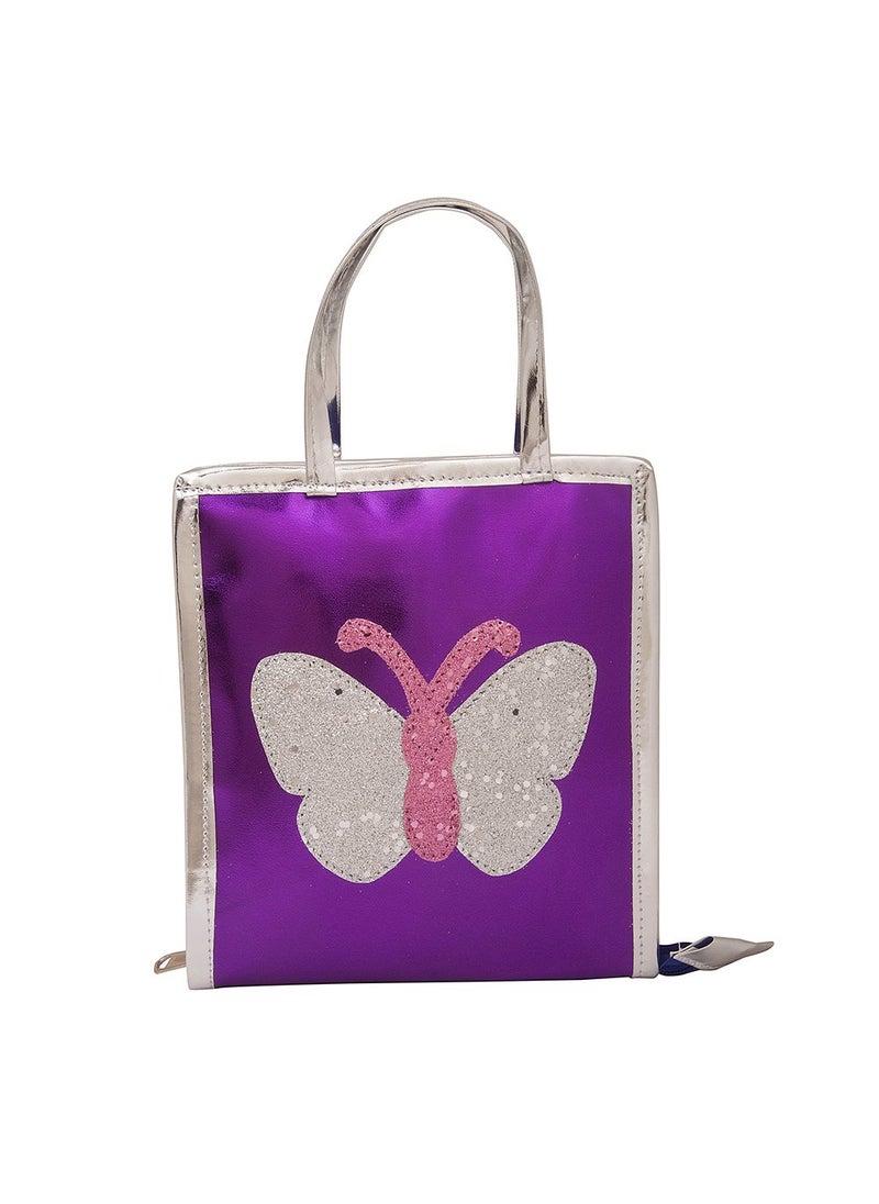 Li'll Pumpkins Lill Pumpkins Purple Butterfly Small Clip Organizer Kids Girls Clip OrganizeHanger Display for Baby Girls kids Room Door Wall Hanging Decor Clip Hanger Display travel kit  - Image 1