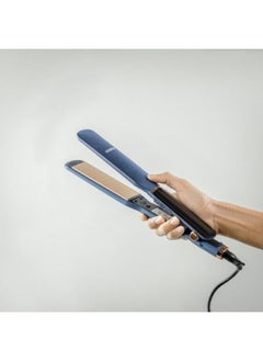 GEEPAS Geepas Professional Digital Hair Straightener- GHS86076/ Slim Design with Display and Ceramic Coated Plate/Lockable Handle, Adjustable Temperature Control|Perfect for Salon and at Home Styling/Blue  - Image 5