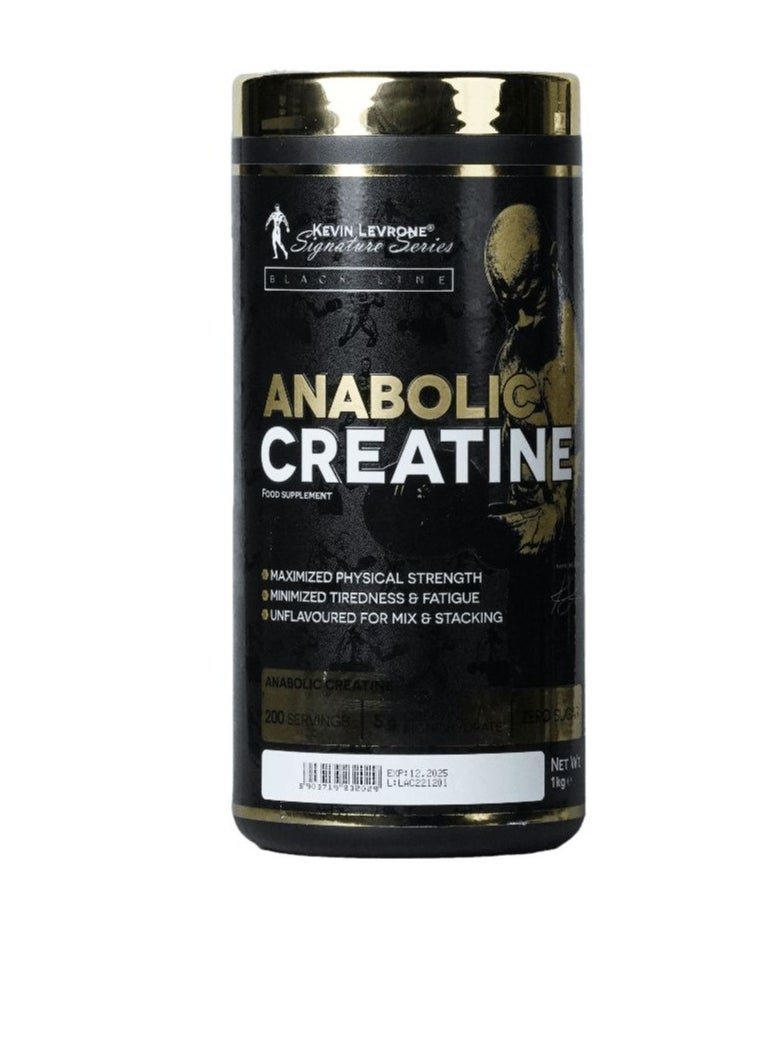 KEVIN LEVRONE Kevin Levrone Anabolic Creatine, Maximized Physical Strength and Muscle Growth, Unflavored, 1 kg 