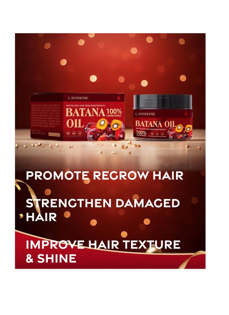 Lanthome Organic Batana Oil for Hair Growth, Nourishment and Breakage Control - 4.05 Fluid Ounces  - Image 2