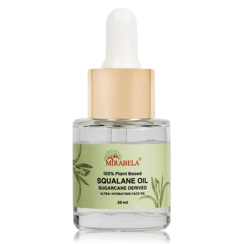 Mirabela Squalane Oil  Hydrating Face Oil for Skin Hydration Enhanced Glow  Moisturizing  100 Plant Derived Sugarcane Squalane Oil Lightweight NonComedogenic for All Skin Types 20ml - Image 5