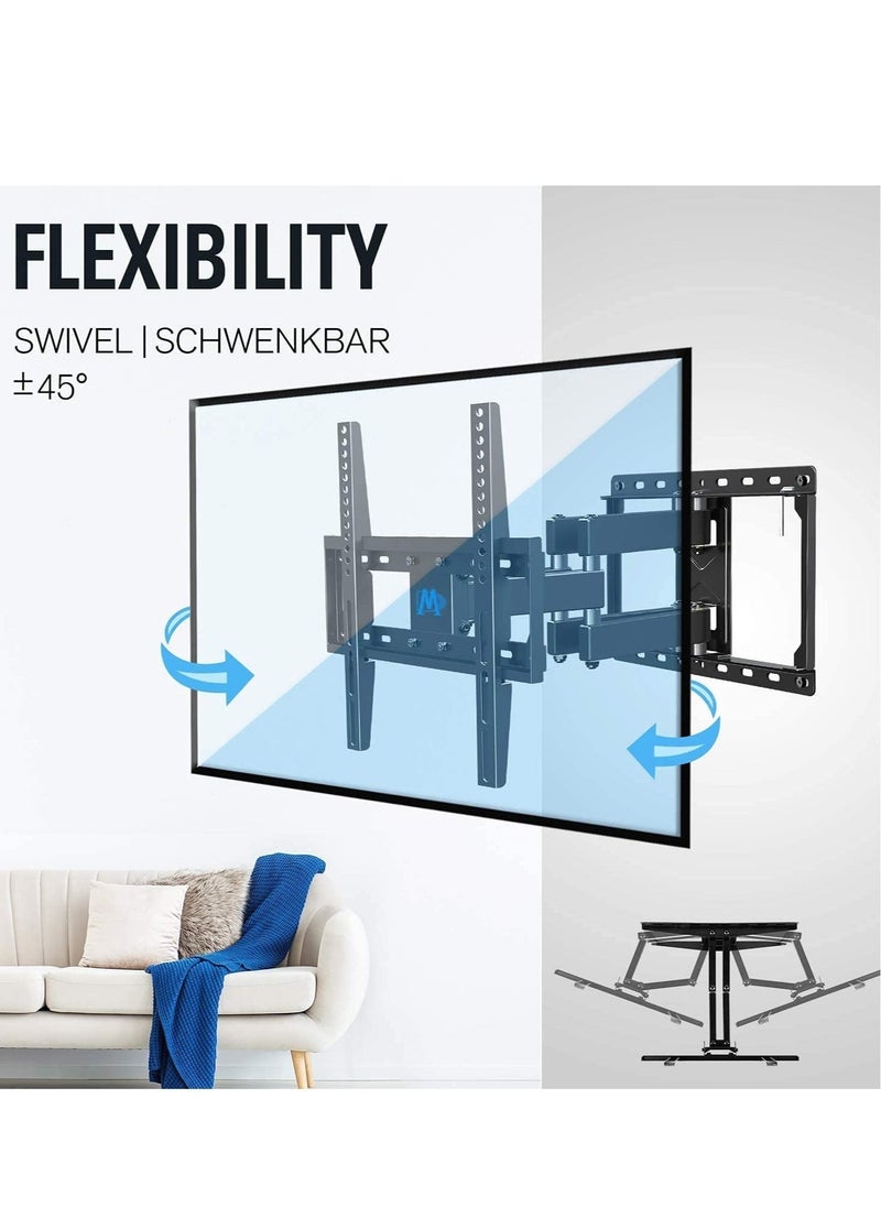 ELTRAZONE TV Wall Bracket Mount Swivel and Tilt for Most of 26-55 Inch LED, LCD, OLED and Plasma Flat Screen TVs up to VESA 400x400mm and 45 kg, Full Motion TV Bracket with Articulating Arms  - Image 3