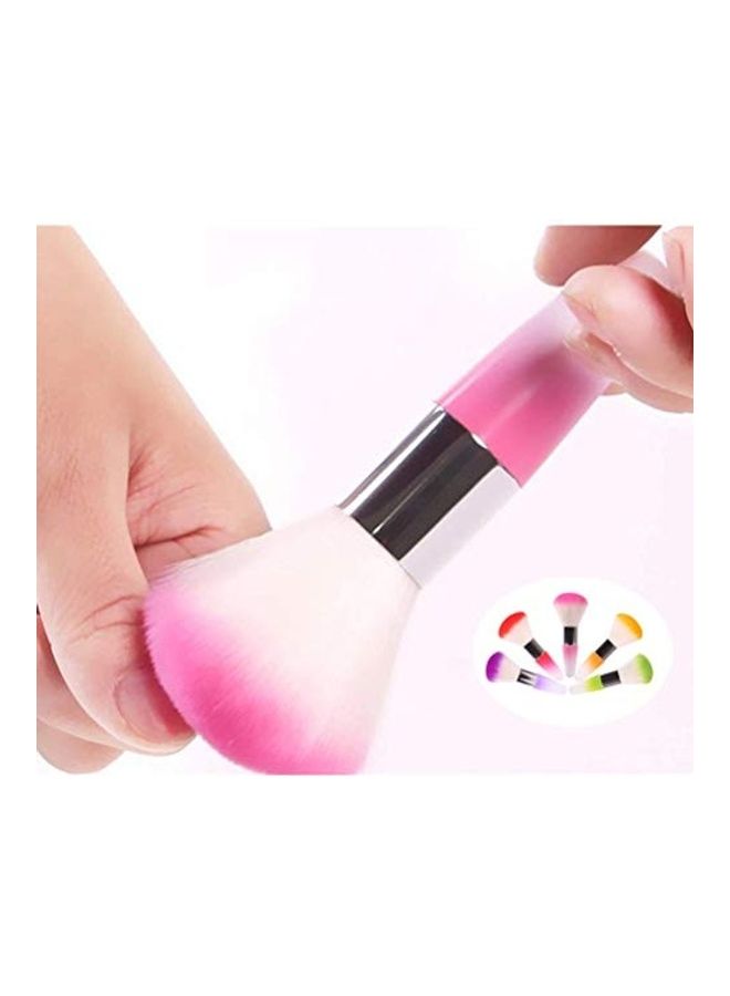 نيبمينينت Soft Nail Art Dust Remover Powder Brush Cleaner For Acrylic And UV Gel Purple/White - Image 5