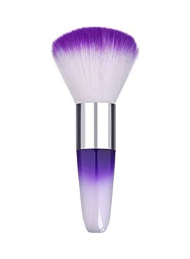 نيبمينينت Soft Nail Art Dust Remover Powder Brush Cleaner For Acrylic And UV Gel Purple/White - Image 1